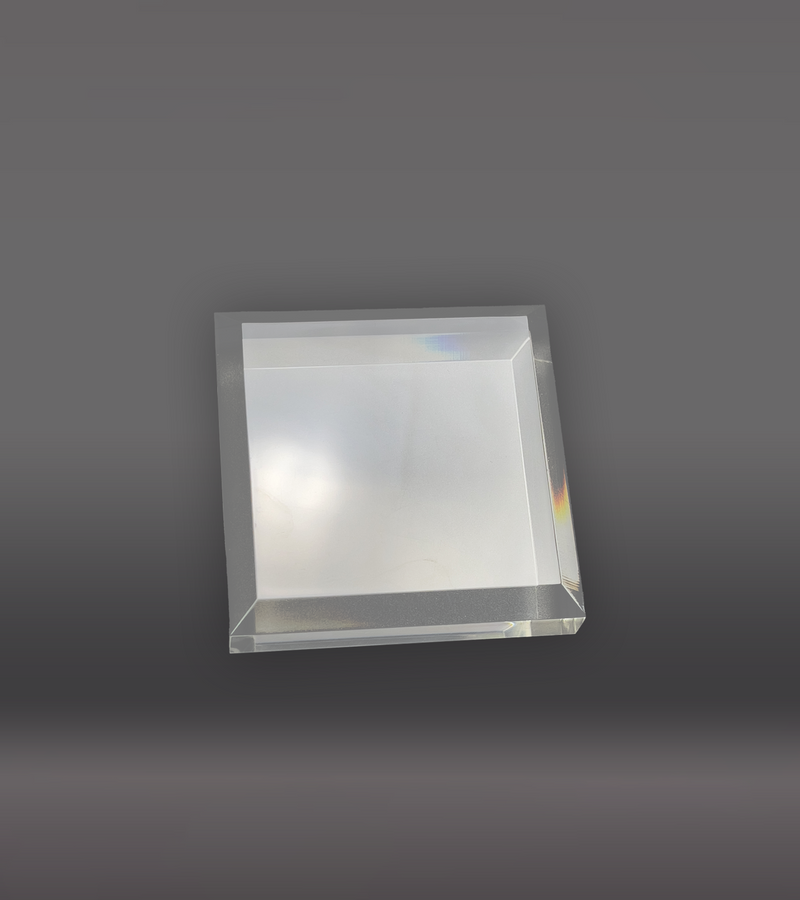  Square Acrylic Paperweight - Clear