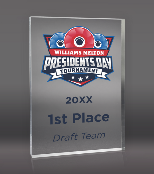 Color Printed Clear Acrylic Award