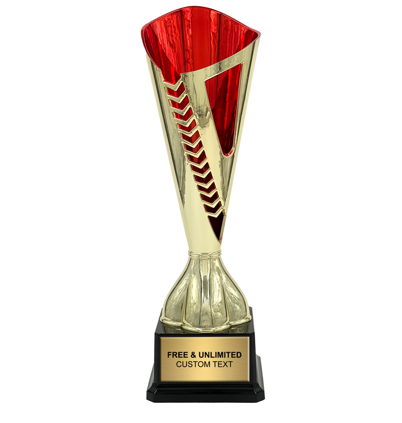  Red and Gold Deco Custom Cup Trophy
