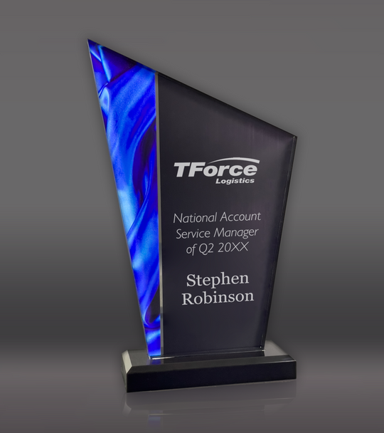 Blue Deco Peak Acrylic Award