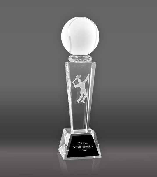 Sports Crystal Tennis Award - Male