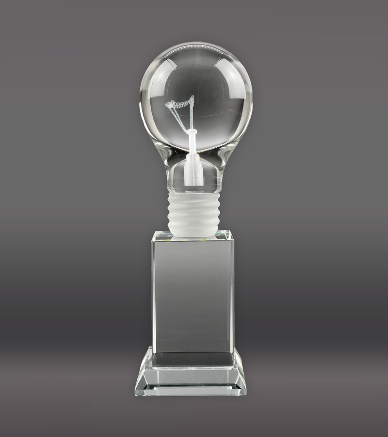 Crystal Light Bulb Award Side