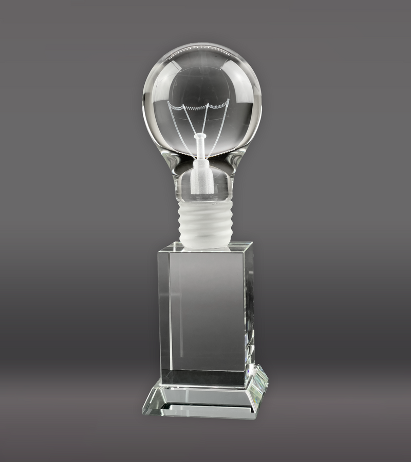Crystal Light Bulb Award Rear