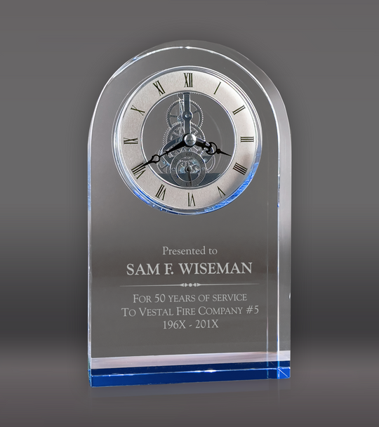 Blue Crystal Clock