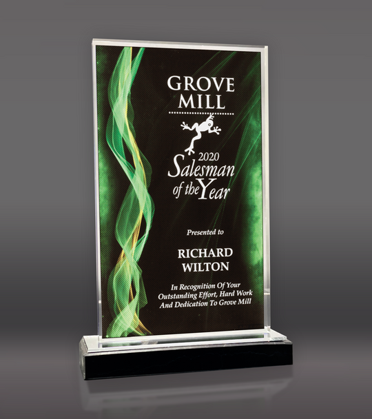 Green Illusion Acrylic Award