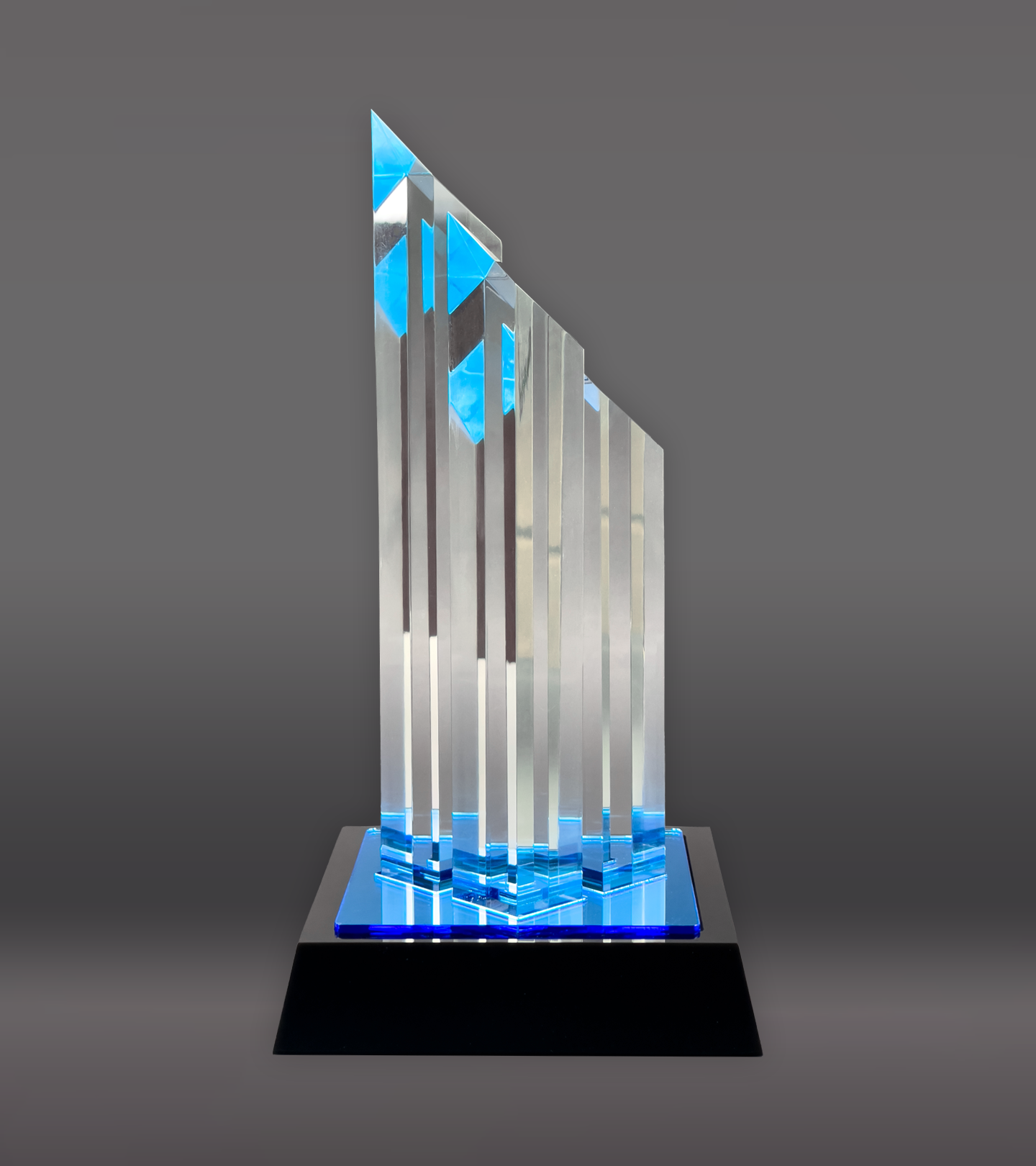 Blue Diamond Towers Acrylic Side