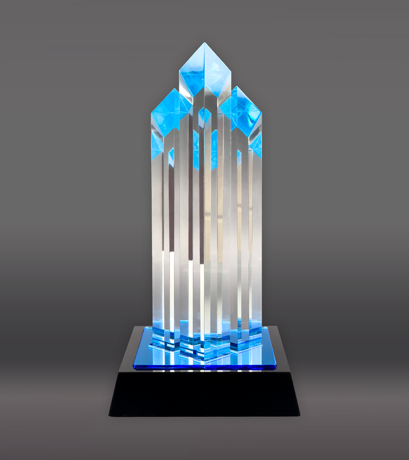 Blue Diamond Towers Acrylic Rear