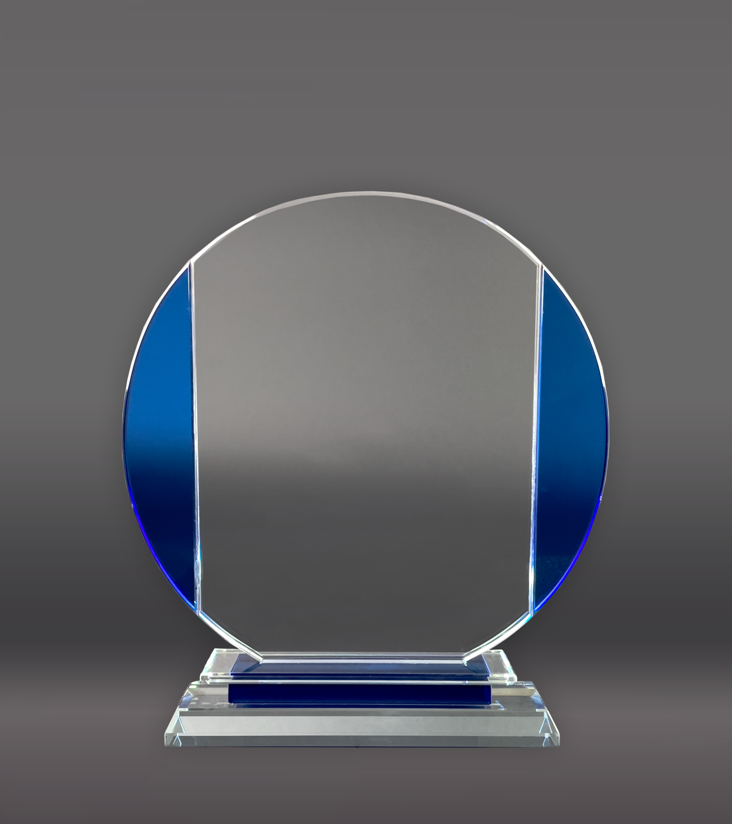 Circle Glass With Blue Sides Rear
