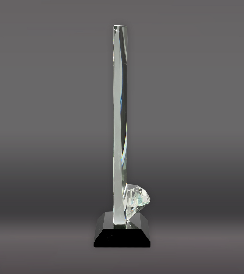 Paragon Diamond Glass Award Side