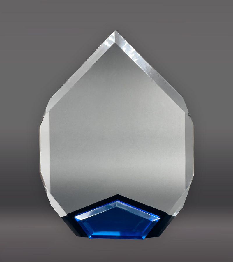 Blue Marquis Acrylic Award Front