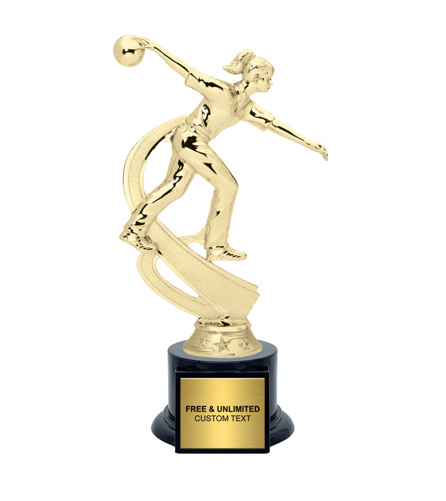 Motion Female Bowling Trophy