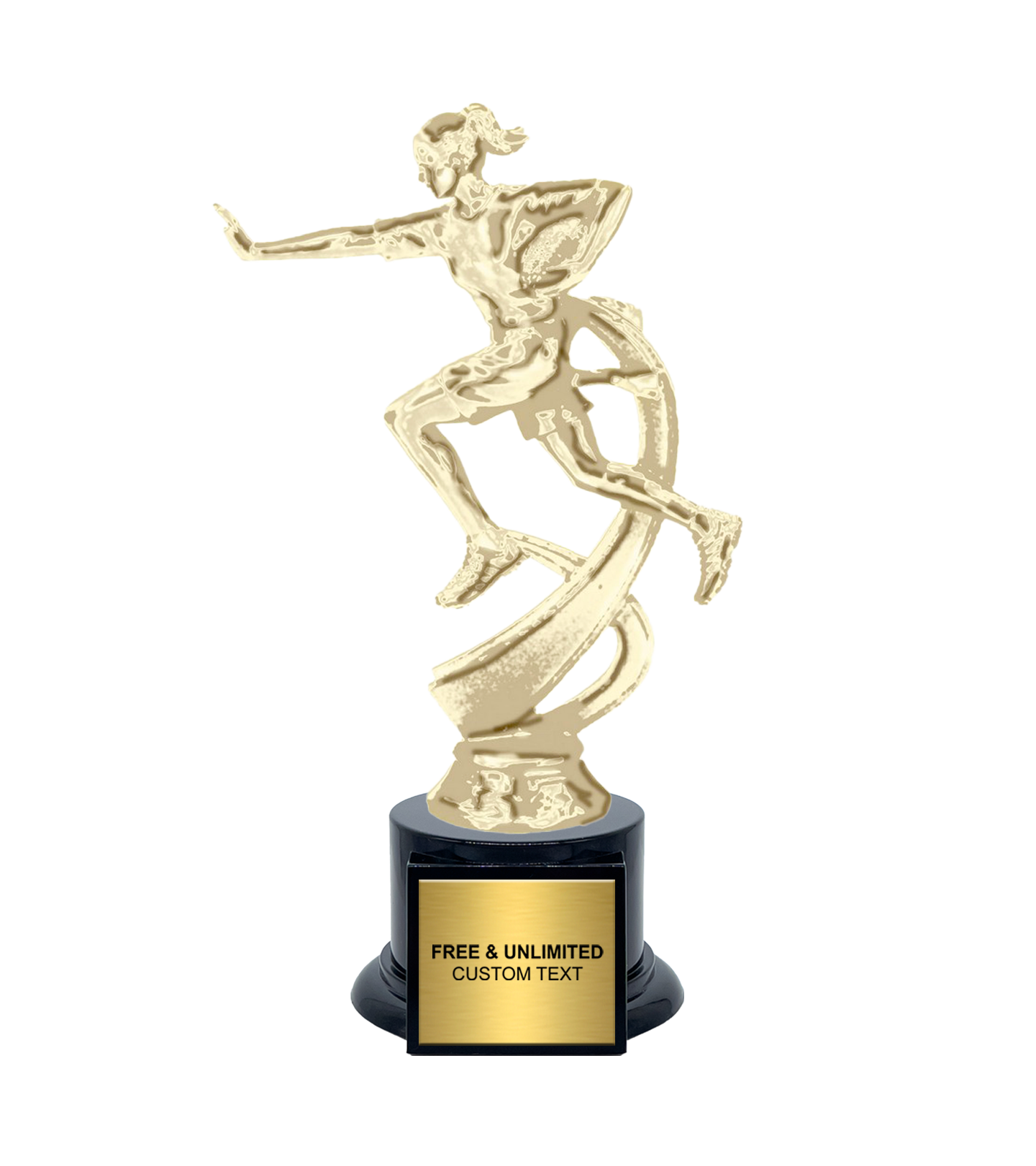 Motion Female Flag Football Trophy