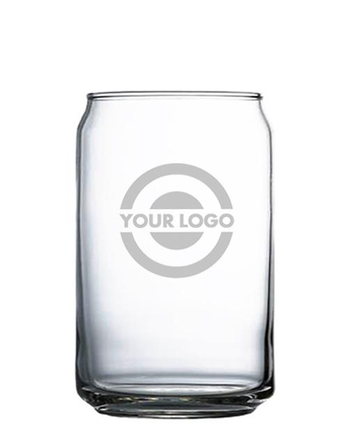 Your Logo 16oz Beer Can Glass Company Logo Etched Glasses