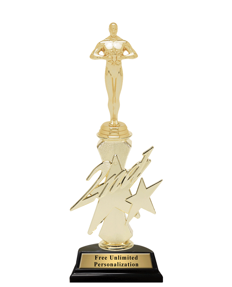 2nd Place Star Riser Trophy Animated