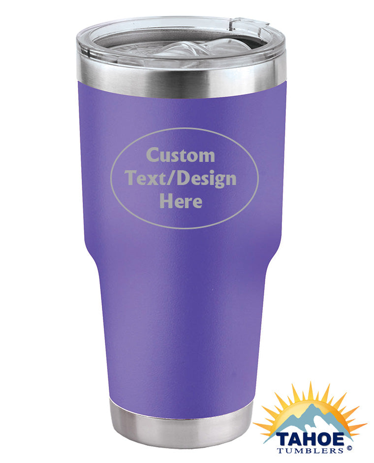 Purple 30 oz Insulated Custom Tumbler - Tahoe