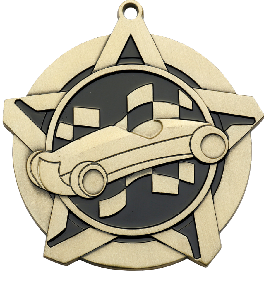 Super Star Pinewood Derby Medal