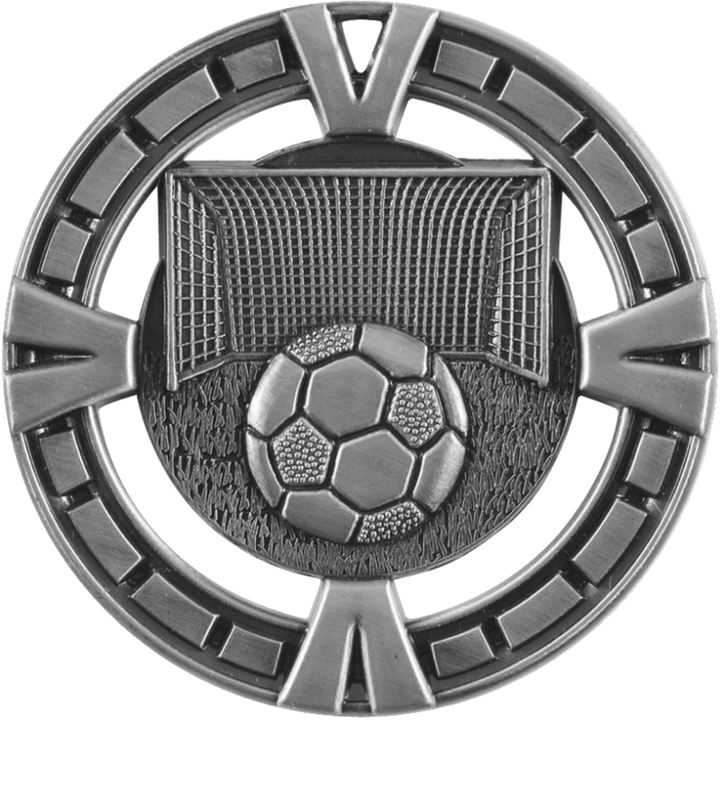 Silver Big Victory Soccer Medal