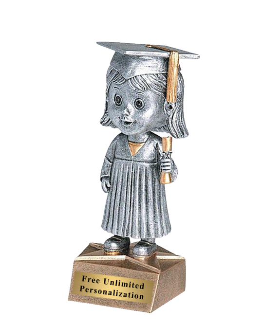 Female Bobblehead Graduate Trophy