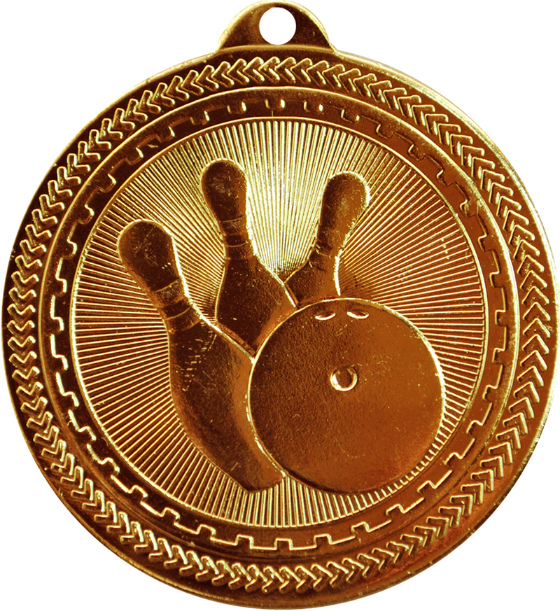 Bronze BriteLazer Bowling Medal