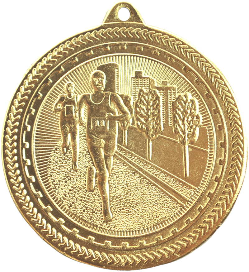 Gold BriteLazer Cross Country Medal