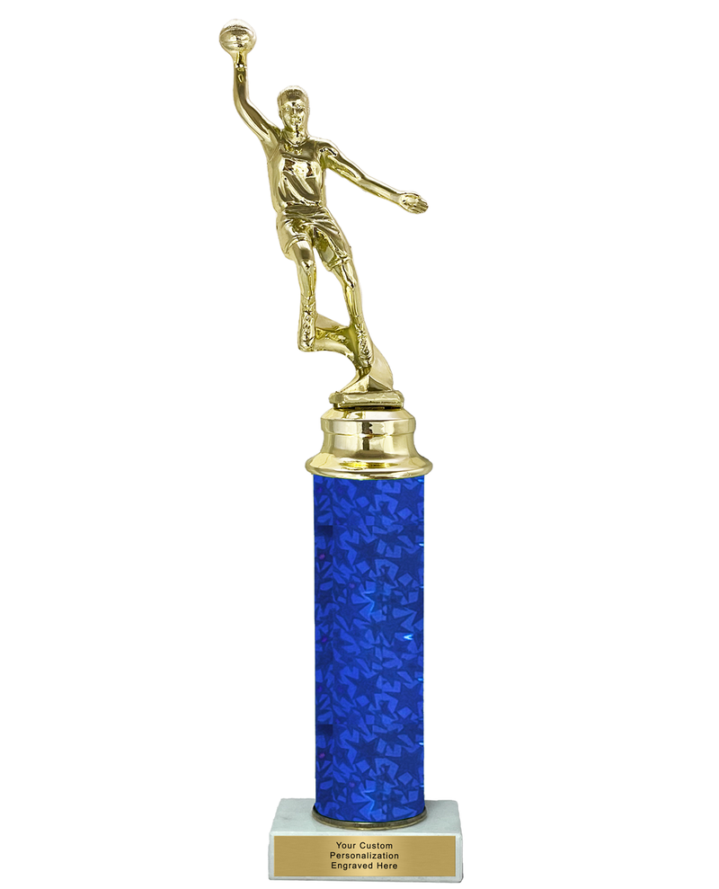 StarBlast Column Girls Basketball Trophy