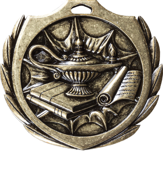 Burst Wreath Academic Medal