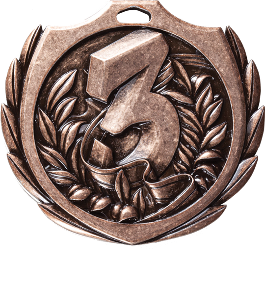 Burst Wreath 3rd Place Medal
