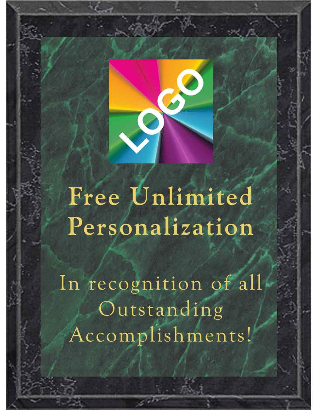 Black Marble Color Green Marble Mist Plaque
