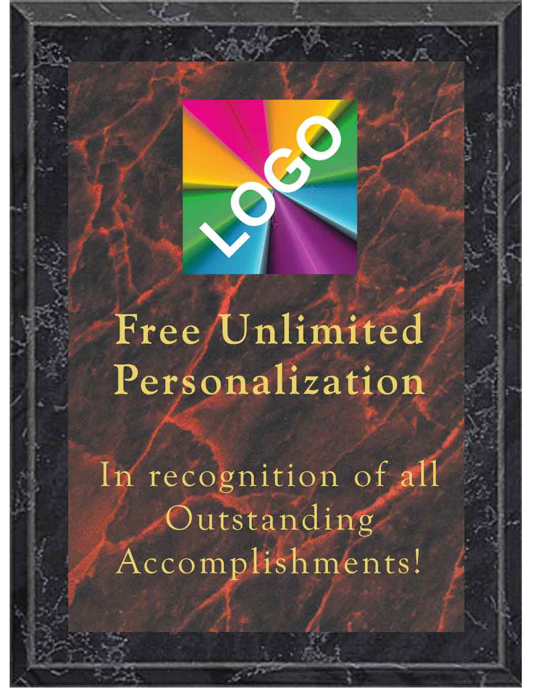 Black Marble Color Maroon Marble Mist Plaque