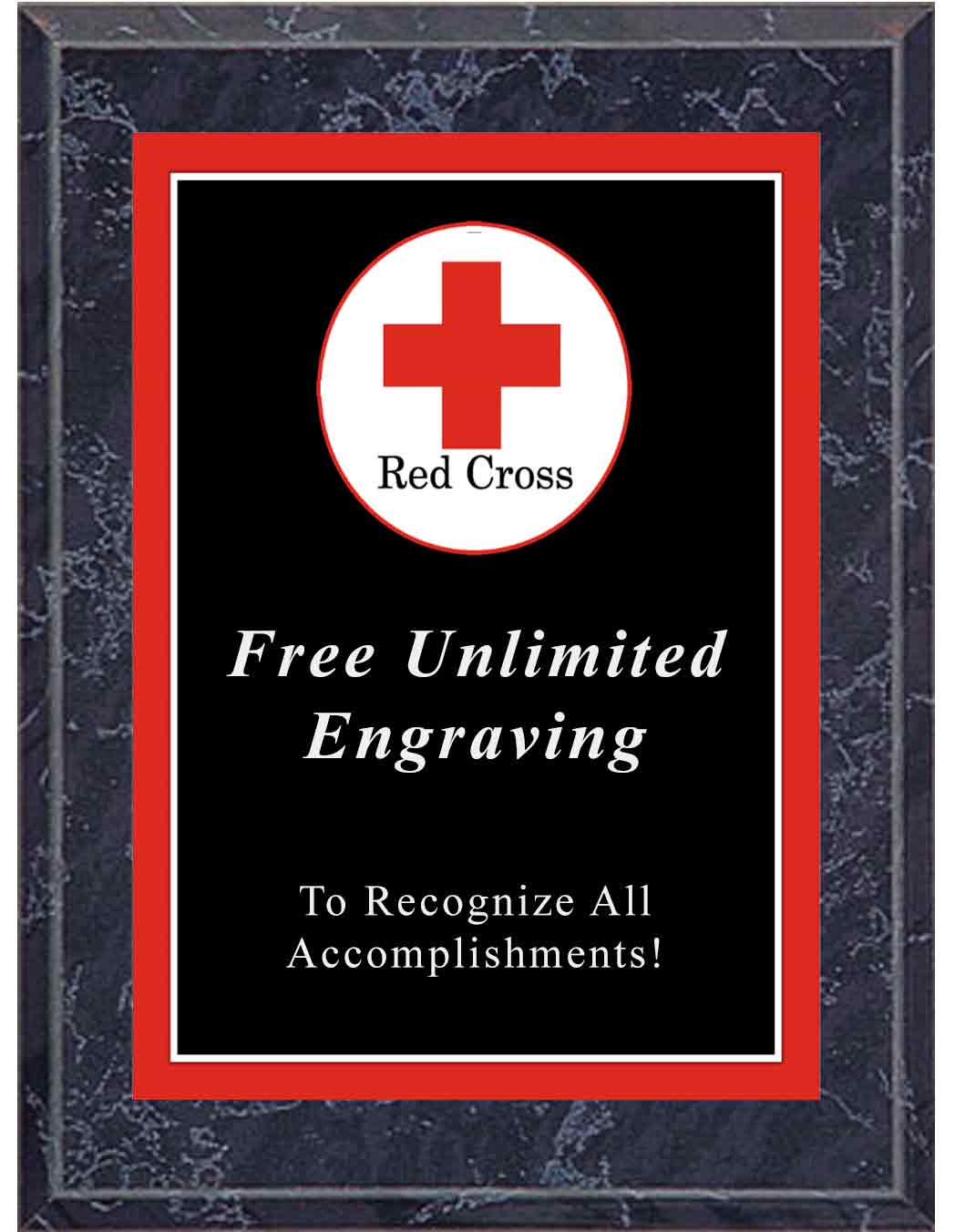Sport Photo Red Cross Plaque