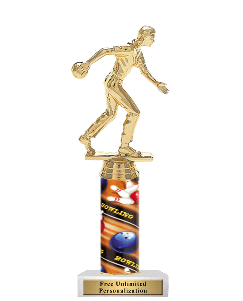 Bowling Column Trophy Animated