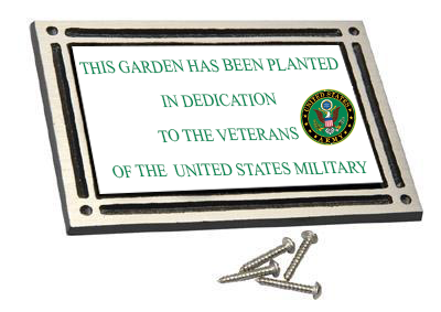 Color Printed Cast Aluminum Plaque w/ Screws