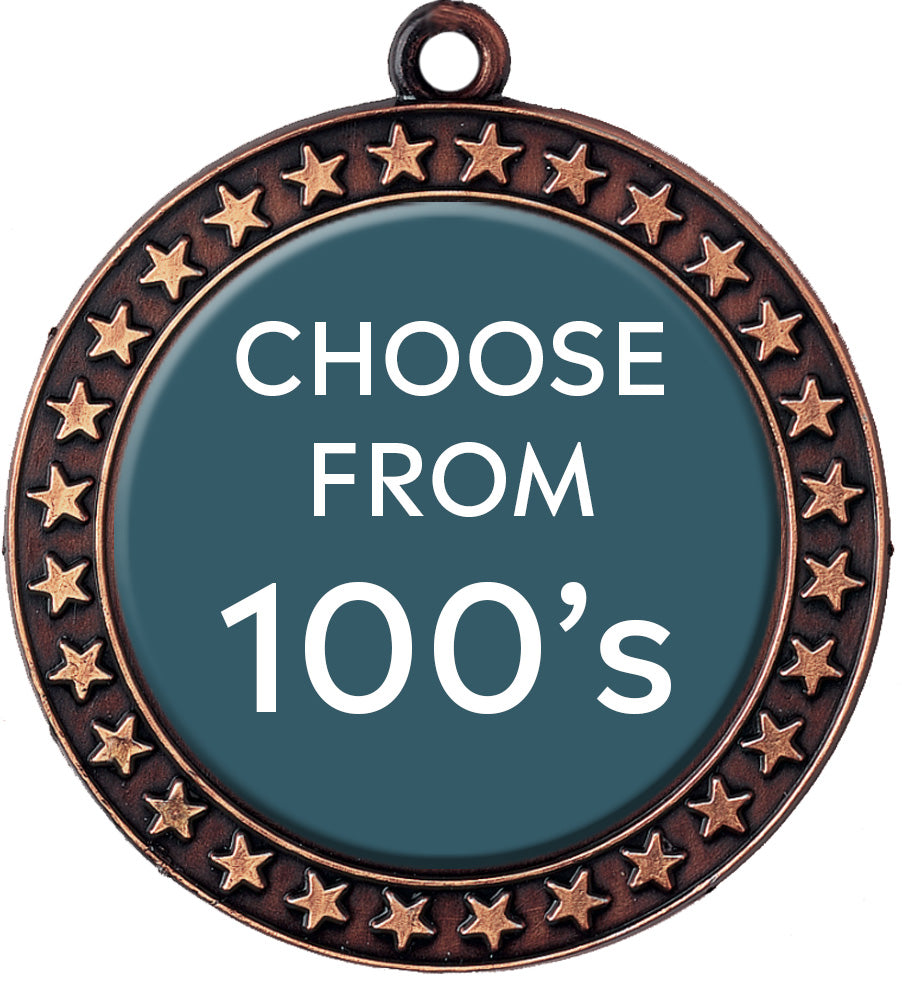 Bronze Champion Star Insert Medal