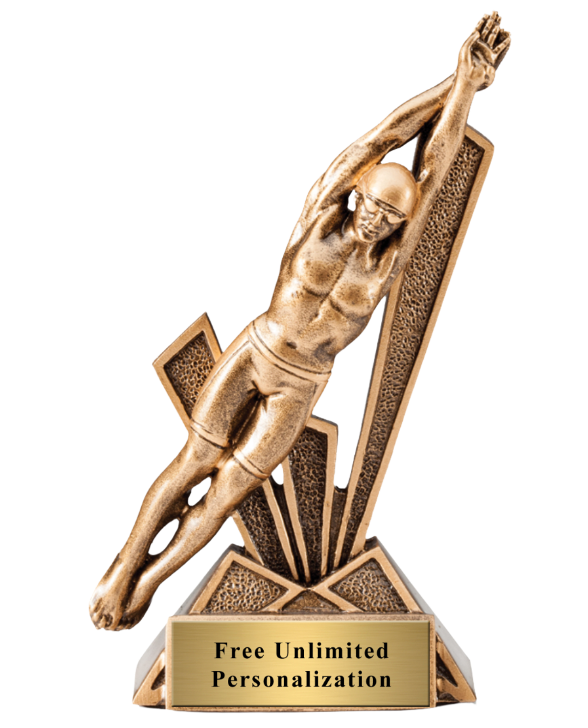 Trofeo Nuoto 5 Pezzi - Personalizzabile Gratuitamente Per Gare Maschili