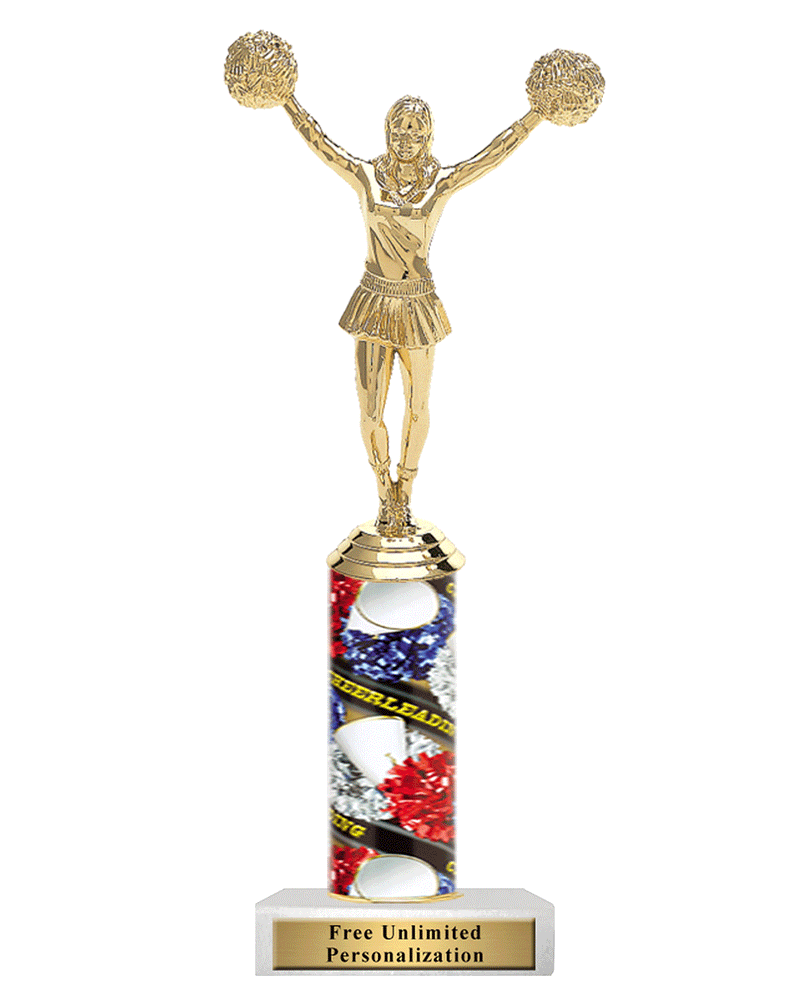 Cheerleading Column Trophy