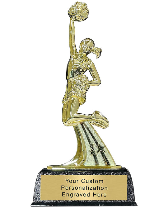 Gold Star Snap Cheer Trophy