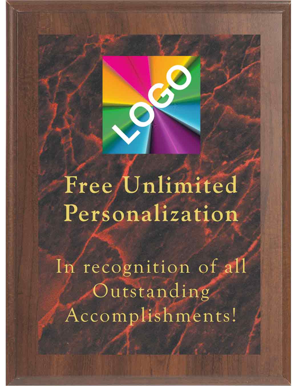 Cherry Color Maroon Marble Mist Plaque