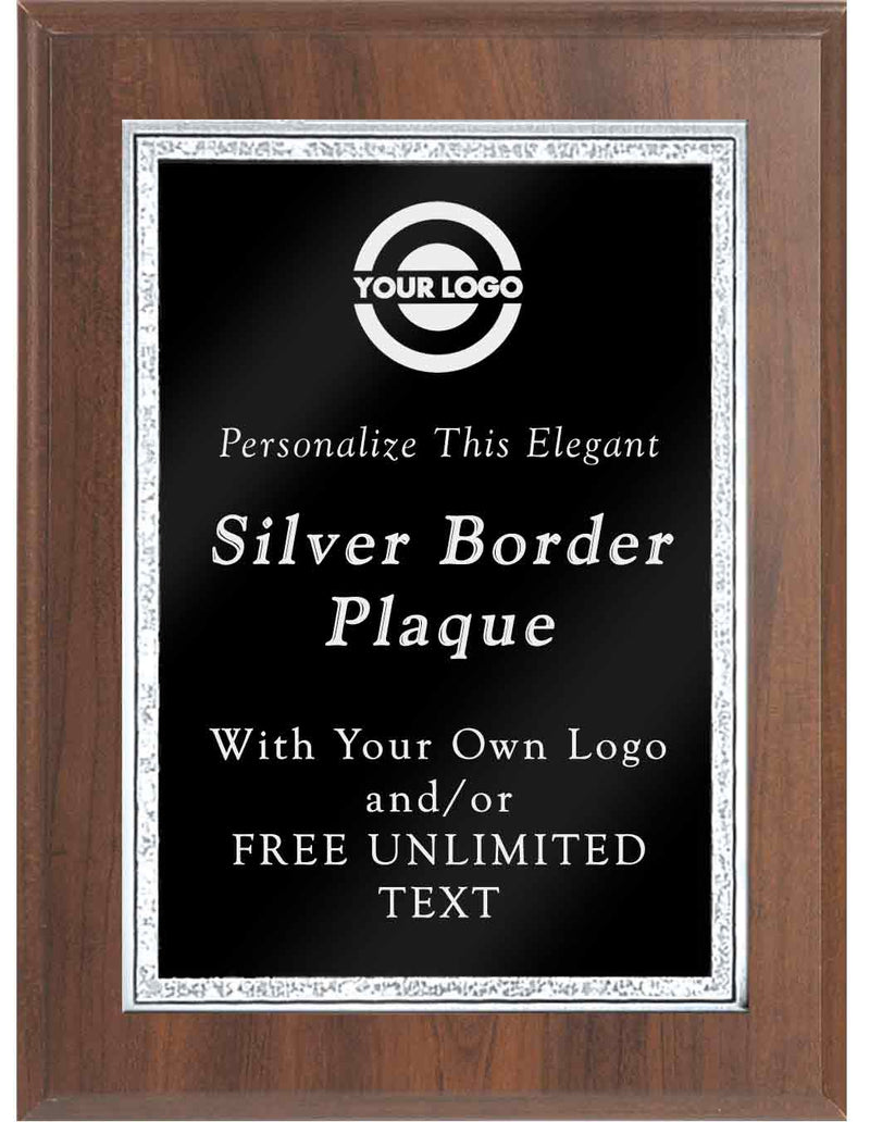 Cherry Classic Double Silver Border Plaque