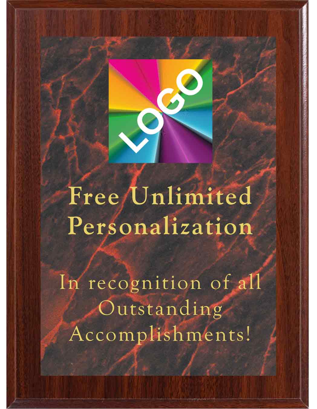 Dark Cherry Color Maroon Marble Mist Plaque