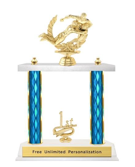 Double Column Trophy - Rugby