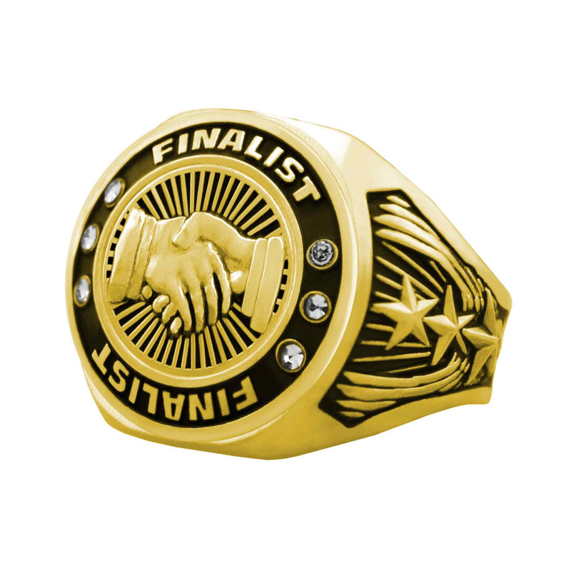 Bright Gold Business Championship Ring - Finalist