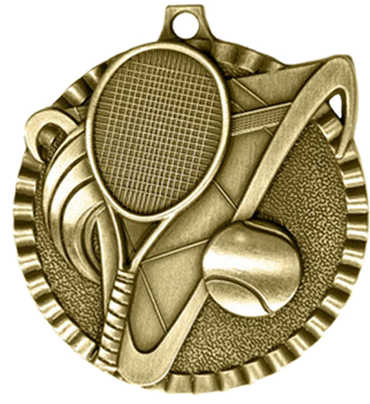 Victory Scene Tennis Medal
