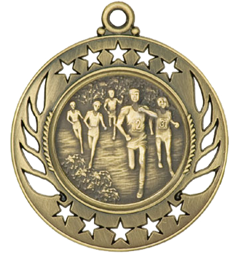 Gold Galaxy Cross Country Medal