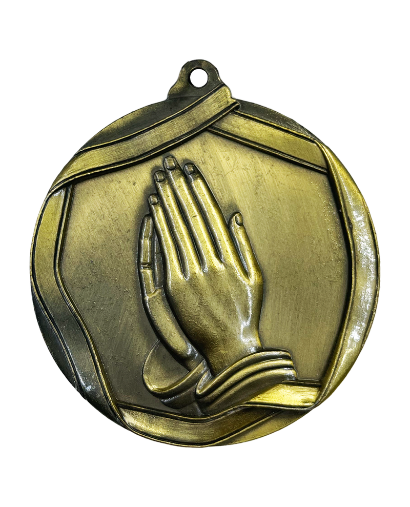 Gold Praying Hands Medal