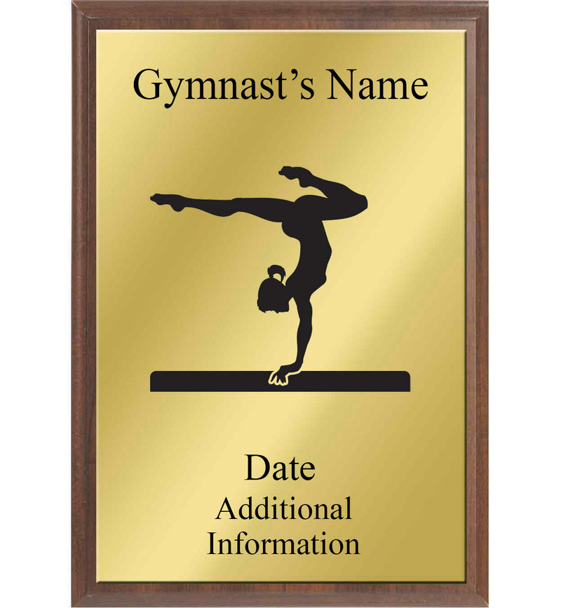 Gymnastics Silhouette Plaque
