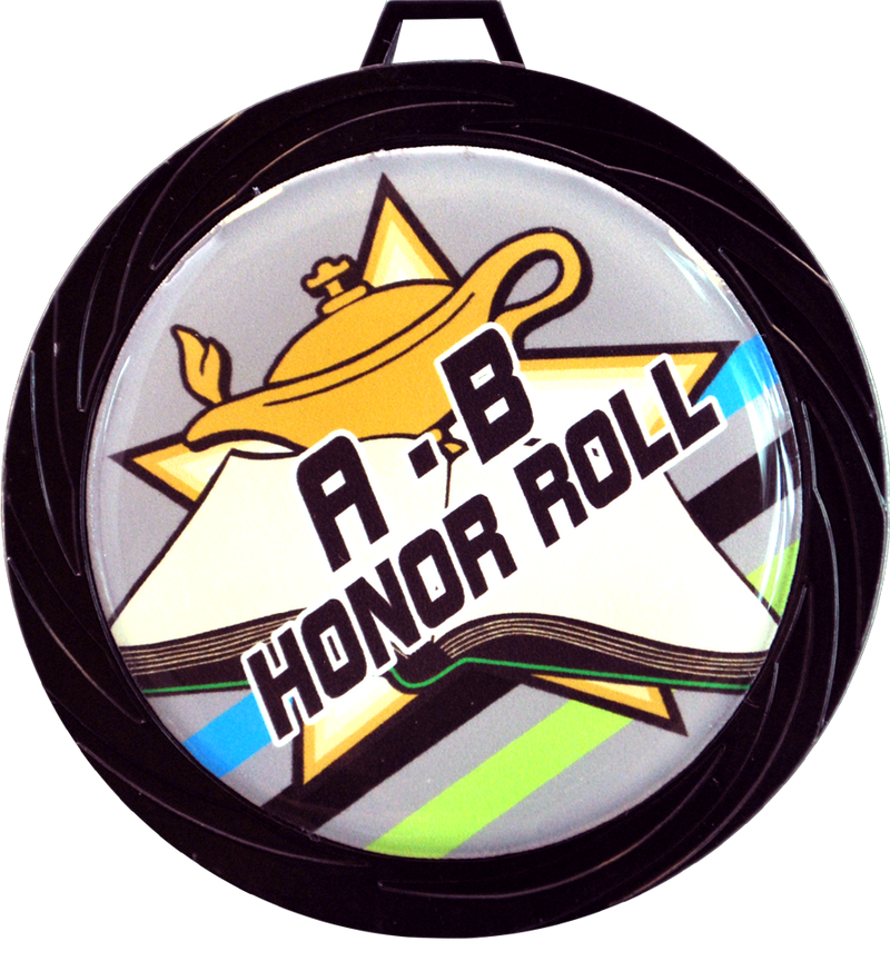 Black Lazer AB Honor Roll Medal