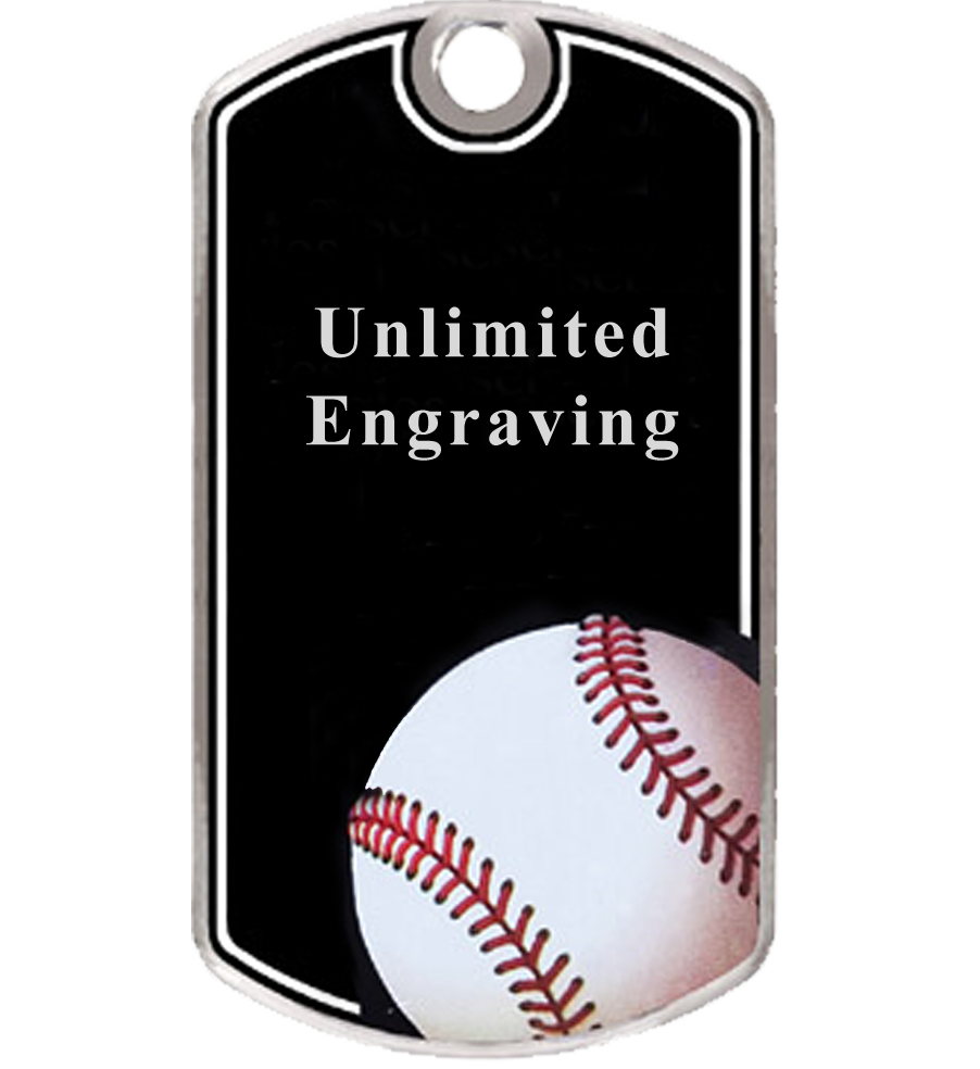 Baseball Dog Tag
