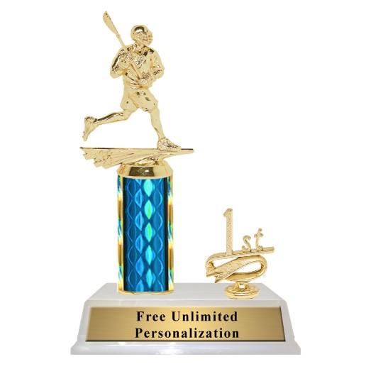 Lacrosse Column Trophy With Trim