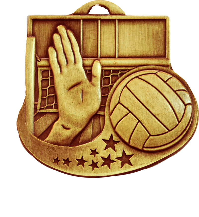 Bronze Star Blast Volleyball Medal