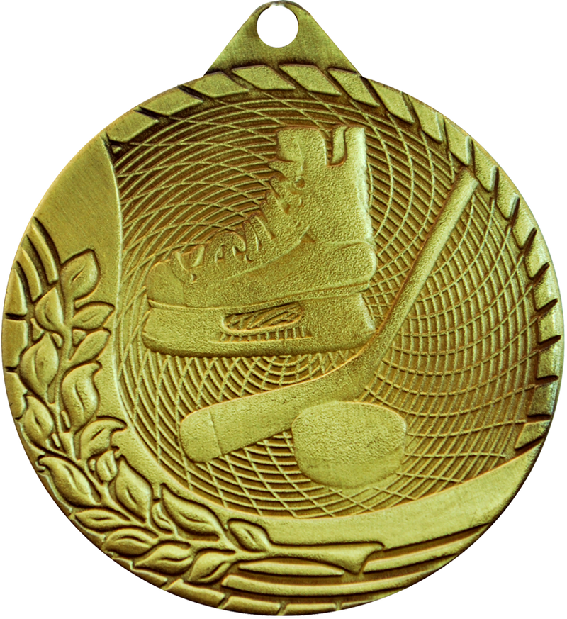 Gold Budget Hockey Medal